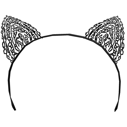 Cute 2014 Lace Cat Ear Headband in Black