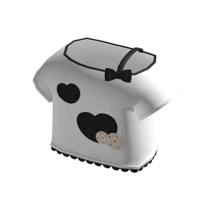 ♡ : cute off-shoulder black cookie tee