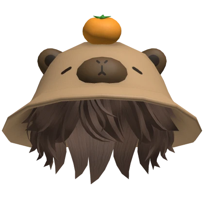 Capybara Hat Messy Hair 🍊