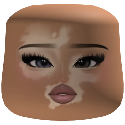 Vitiligo shy bunny girl makeup