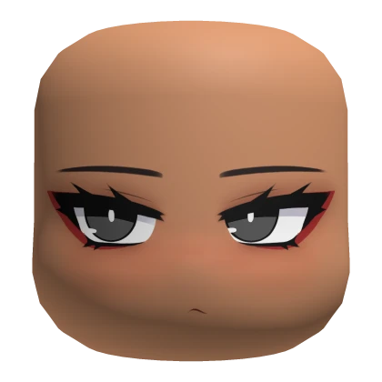 Colorable Eyes Pouty Face - Tan(Red Eyeliner)