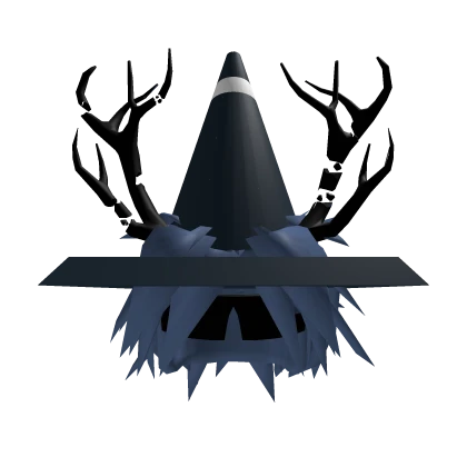 Blue Hair + Traffic Cone + Broken Antlers