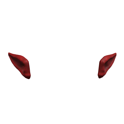 Devil Red Crimson Pointy Elf Ears