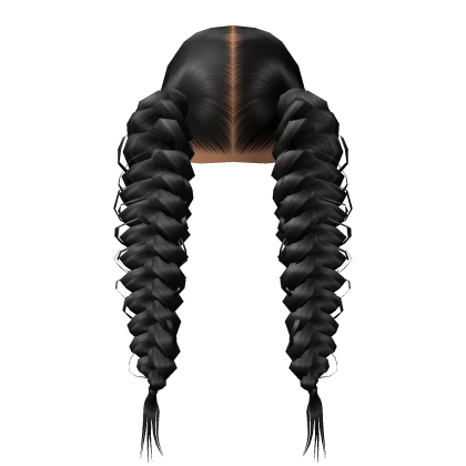 Fishtail braids [Black]