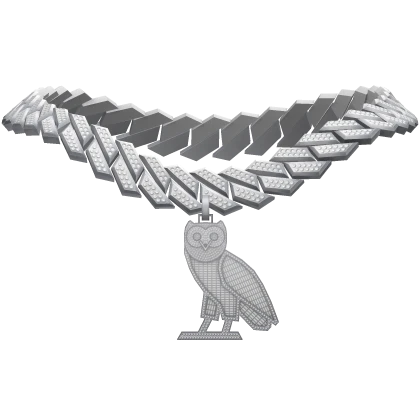 Drake Owl Chain Jewelry Iced Out Cuban Y2K Icy 1.0