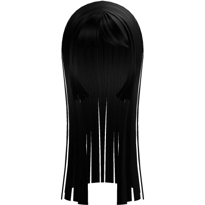 straight gothic hime cut doll hair (glazed black)