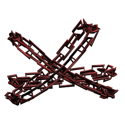 Right Red Shoulder Chains