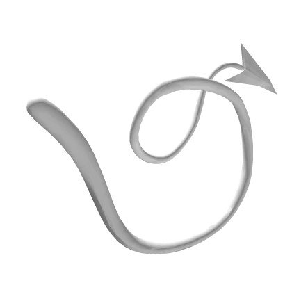 White Long Demon Tail