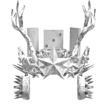 White Domino Star Crown + Antlers + Headphones