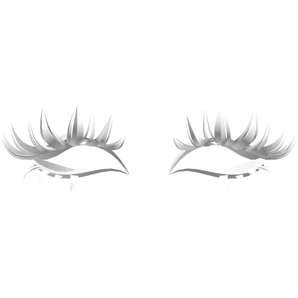white lashes