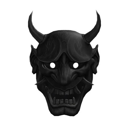 Black Hannya, Japanese traditional mask