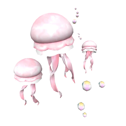 jellyfish bloom aura in light pink