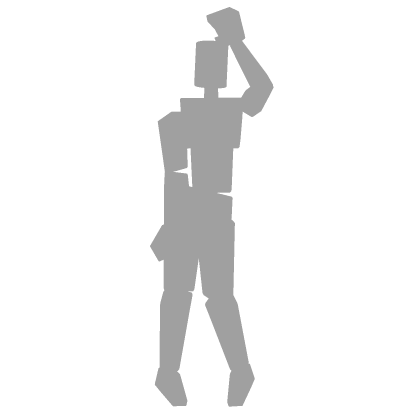 cute Hand Up Pose [Profile Pose]