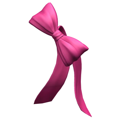 Side Hair Bow Pink Oversized Basic Head Ribbon Y2K