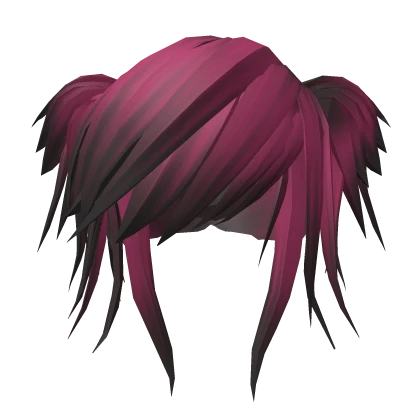 Messy Scene Tails in Pink and Black