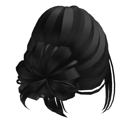 Preppy Low Messy Bun (Black)