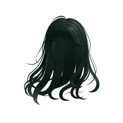 ♡꒰ windy long anime hair in green꒱