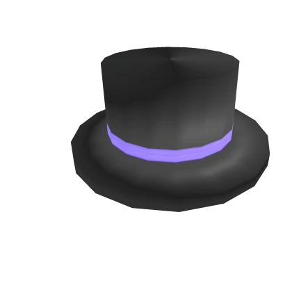 Purple Banded Top Hat