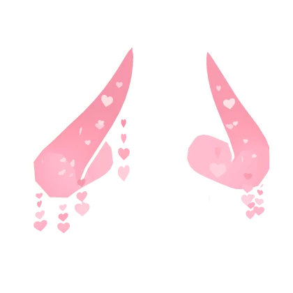 Pink Heart Horns 