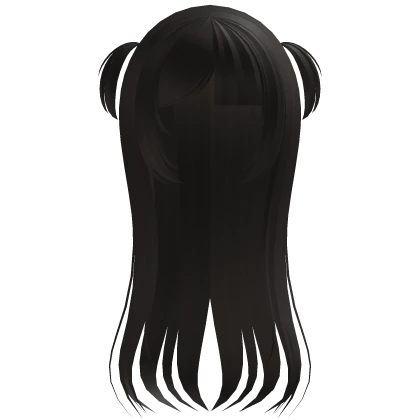 ♡ kawaii side pigtails long brown hair