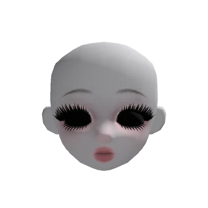 Ghost girl doll head v3 (black eyeball)