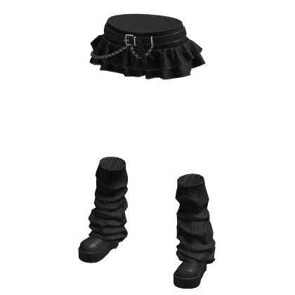 Trendy Skirt W/ Boots