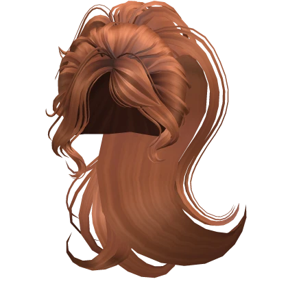 ♡ Swirly Whirly High Pony in Orange Ginger