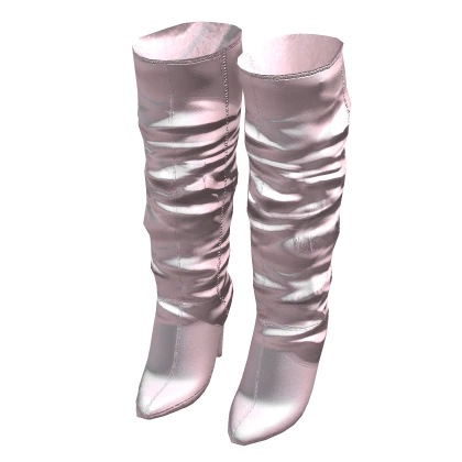 ʚ knee high leather heels peony doll