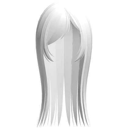 spiky wispy hair w side bangs white