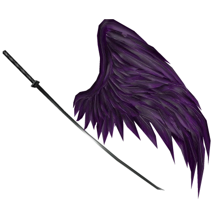 Immortal Ghoul Wing & Katana: Violet Everscream