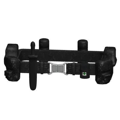 Military Army Utility Tool Belt Black