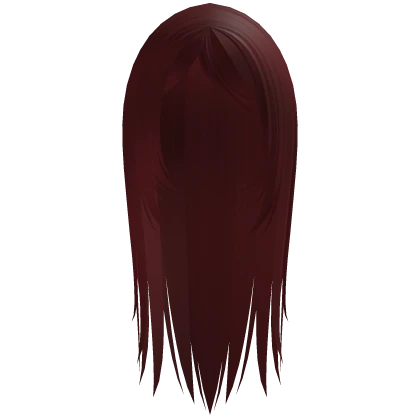 ♡ layered anime wispy emo hair red