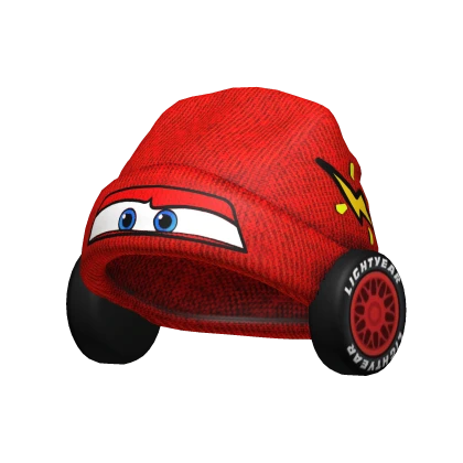 Lightning Race Car Beanie