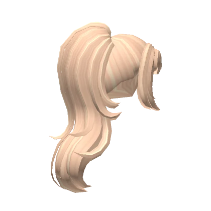 Blonde High Fluffy Ponytail