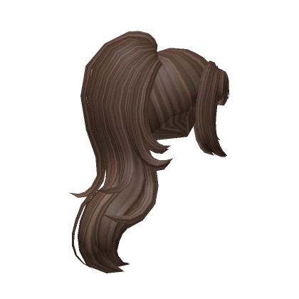 Brown High Fluffy Ponytail