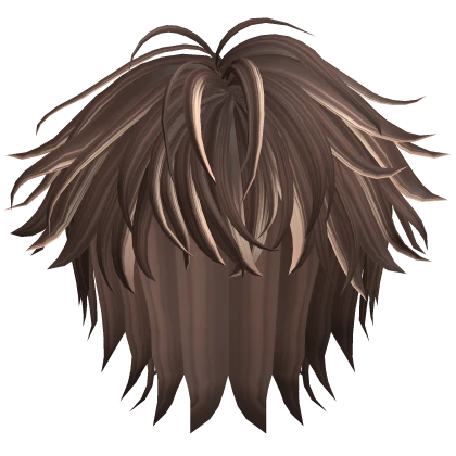 Brown&Blonde - Messy Fluffy Cool Anime Male Hair