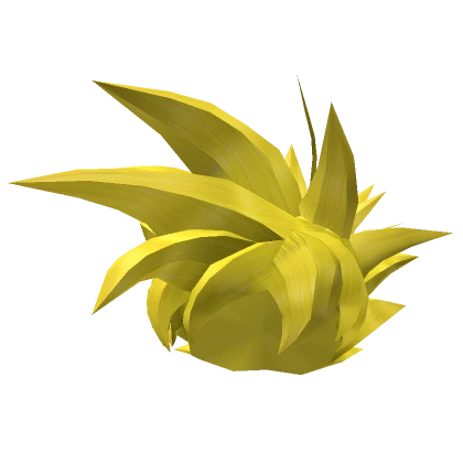 Yellow Spiky Male Hair