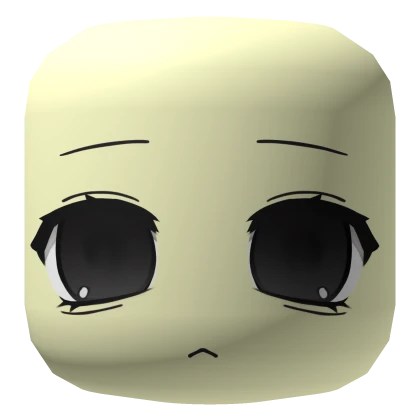cute emo vkei moe lost dark eyes face (yellow)