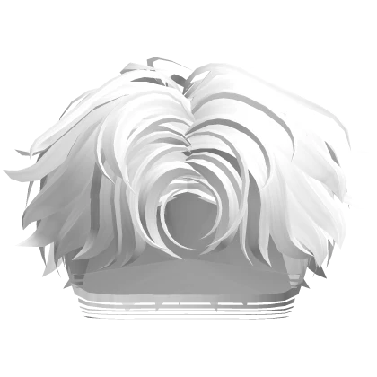 Short Middle Part w/ Fade Hairstyle -  White