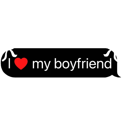 i heart my best friend text with bows message 
