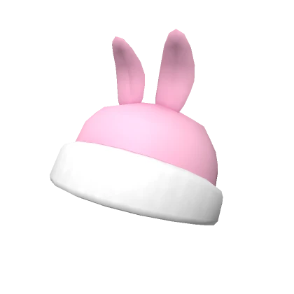 Pastel Pink Bunny Beanie