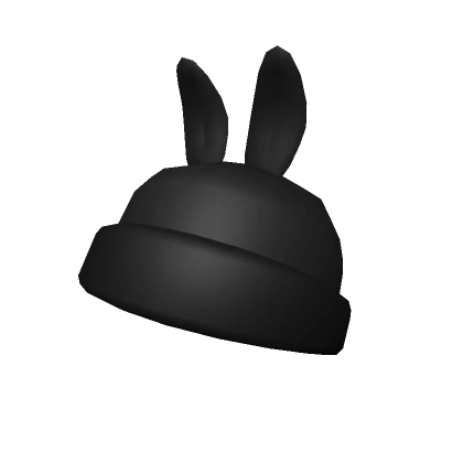 Black Bunny Beanie