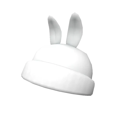 White Bunny Beanie