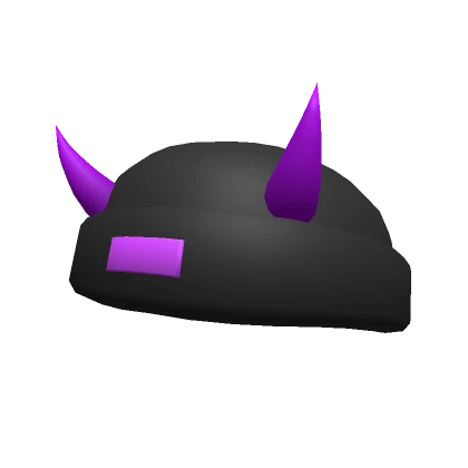 Horned Beanie Purple