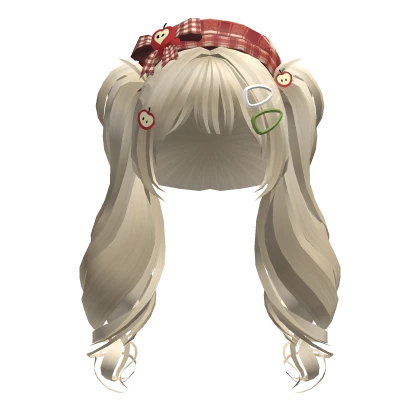 🍀Igari Beret Wavy Pigtails (Blonde)
