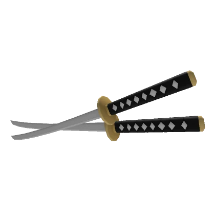 Traditional Exposed Dual Katana Set [Left Hip]