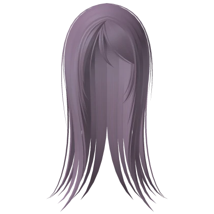 ♰ vampire goth emo wispy long straight hair purple