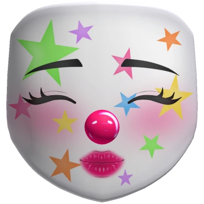 Clown Mask Stars Halloween