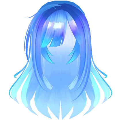 Cover Eyes Mechanic  Blue Purple Hair Glowing Low