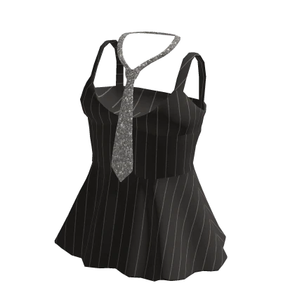  Rhinestone Tie Mini Dress✨